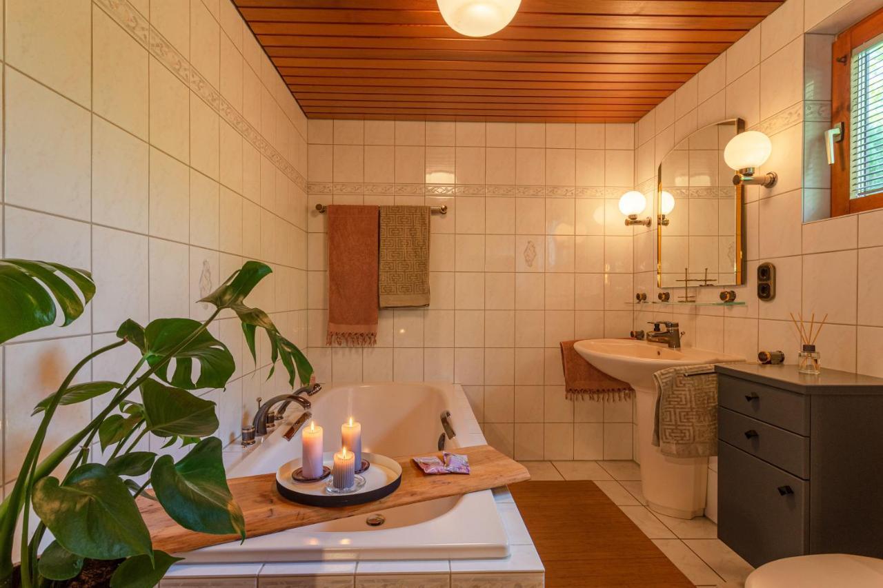 Blockhaus Eifelsteig W/ Kamin Garten & Feuerstelle Berndorf  外观 照片