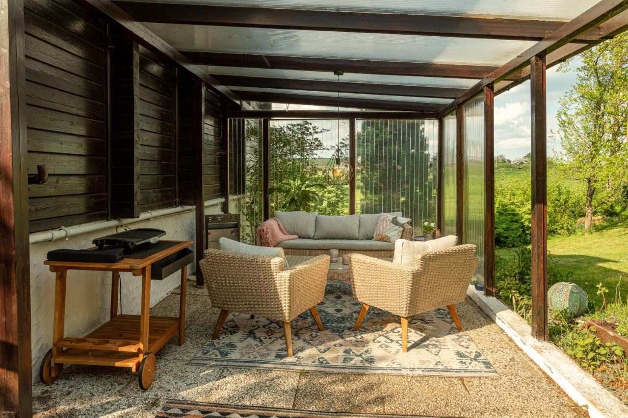 Blockhaus Eifelsteig W/ Kamin Garten & Feuerstelle Berndorf  外观 照片